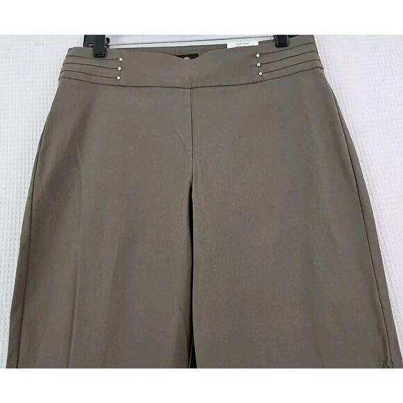 JM Collection BROWN CLAY Women's Size M Studded Pull-on Tummy Control Pants NWT. - Picture 8 of 9
